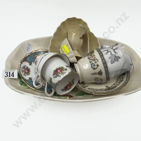 Small Quantity of Assorted Fancy China on Beswick Dish