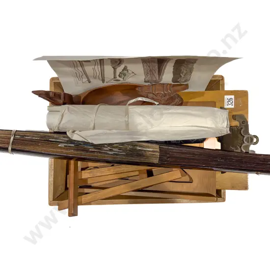 Small Quantity of Assorted Woodware incl Bookstand Small Easel etc