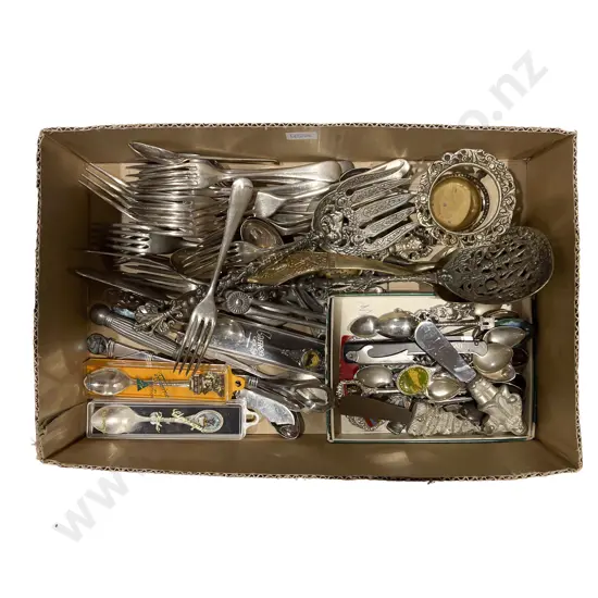 Box of Assorted Cutlery etc