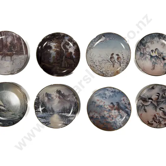 Eight Boxed Franklin Mint Commemorative Plates