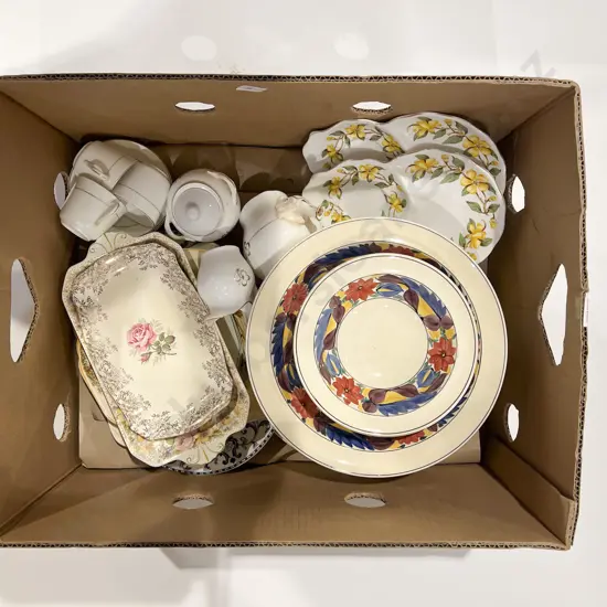 Box of Assorted China