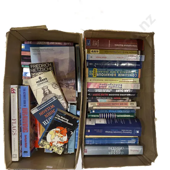 Two Boxes of Assorted Books