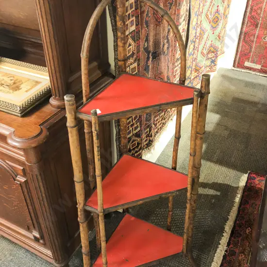 Bamboo Three Tier Corner What-Not