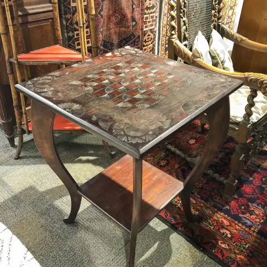 Chip Carved Two Tier Centre Table