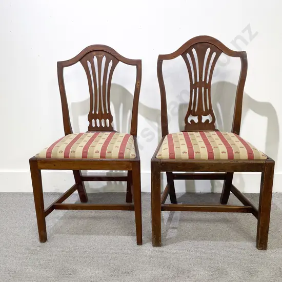 Pair of Chippendale Style Mahogany Dining Chairs