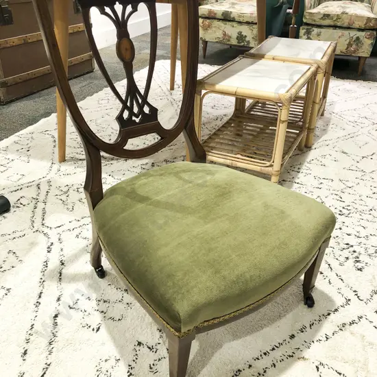 Sheraton Revival Inlaid Bedroom Chair