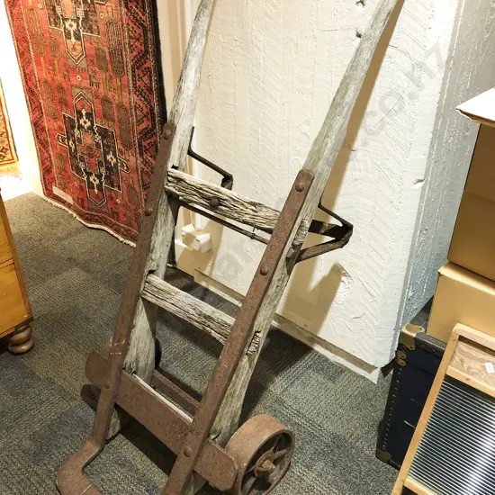Vintage Heavy Rustic Wheelbarrow