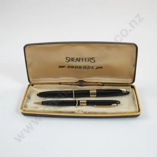 Sheaffer Statesman/Valiant Snorkel Fountain Pen & Pencil Set