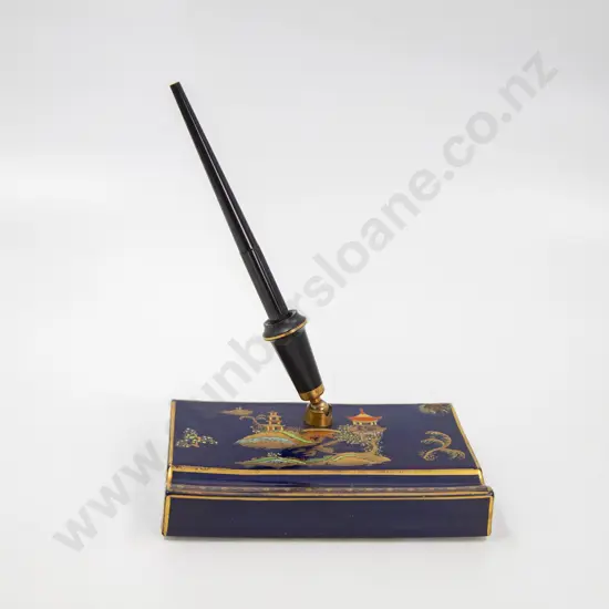 Carlton Ware Bleu Royale Pagoda Pattern Desk Stand