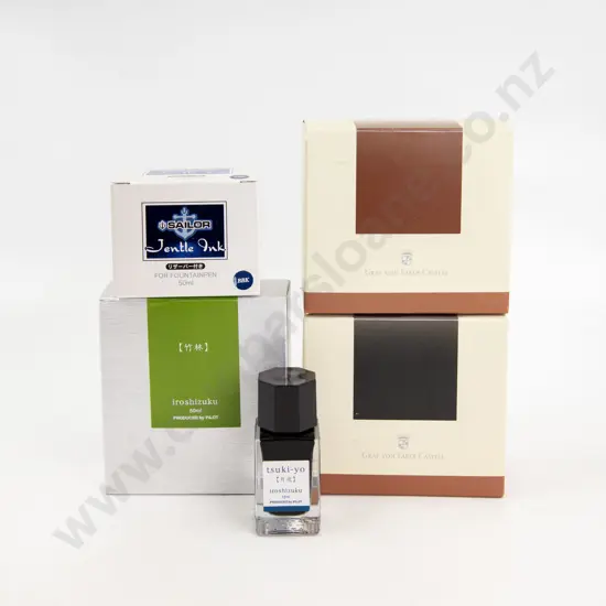 Five Various Bottles of Ink