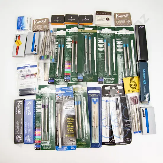 Collection Various Manufacture Ink Cartridges and Pen Refills
