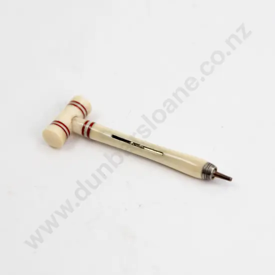 Edwardian Ivory Croquet Stick Novelty Propelling Pencil