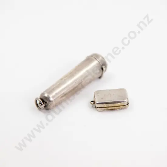 GeoIII S/S Vinaigrette & Edwardian Cheroot Holder