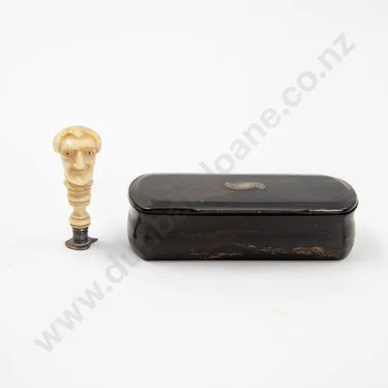 C19th Horn Snuff Box