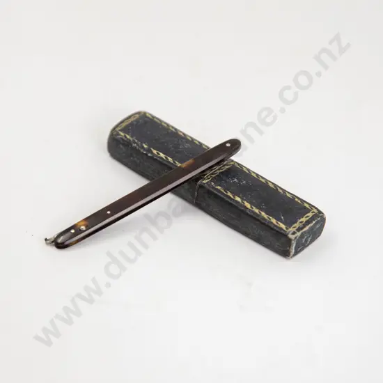 Possible US Civli War Surgical Scalpel Folding Medical Tool with Faux Tortoise