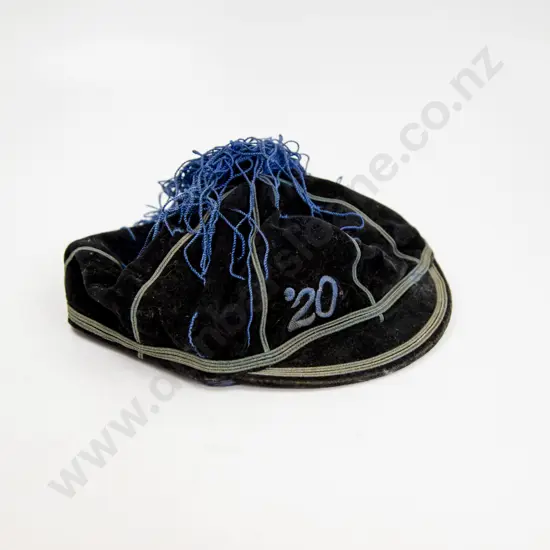 '20 Christchurch Boys High Sporting Cap Labeled to M F Murray by J Ballantyne & Co Ltd NZ