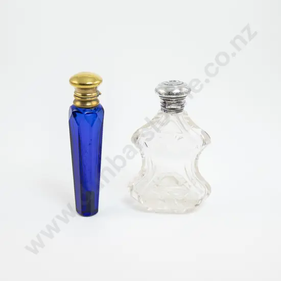 Victorian Bristol Blue Glass Scent Phial