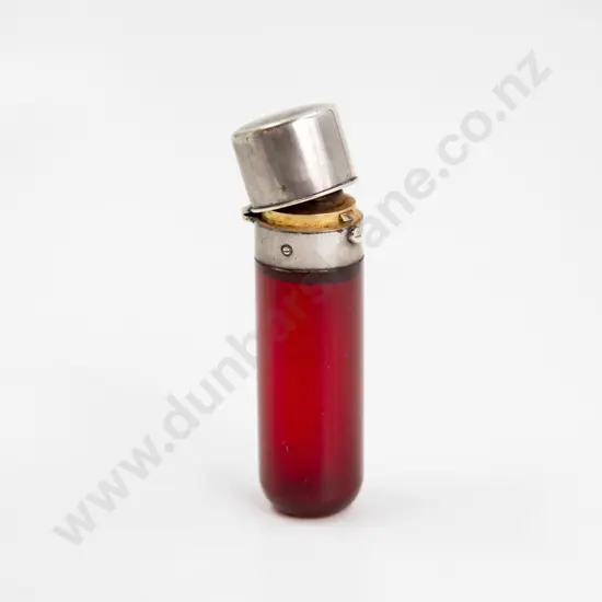 Victorian Ruby Glass Scent Flask