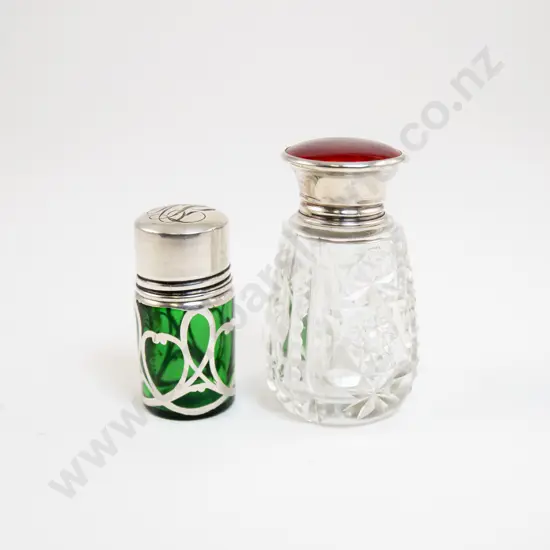 Two Victorian Smelling Salts Bottles