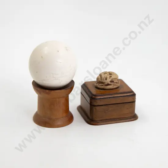 Edwardian Olive Wood Trinket Box