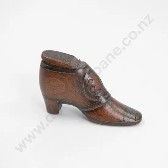 Victorian Treen Shoe Snuff