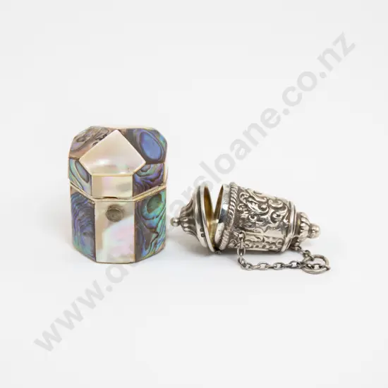 Victorian MOP Thimble Box