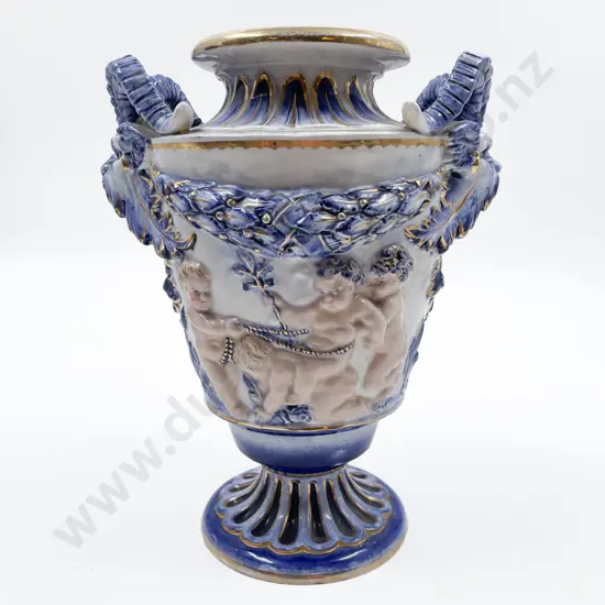Relief Moulded Double Handled Urn