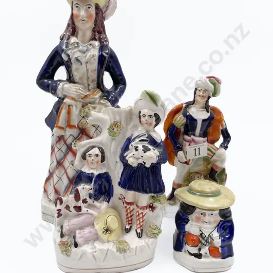 Three Staffordshire Figures & Other