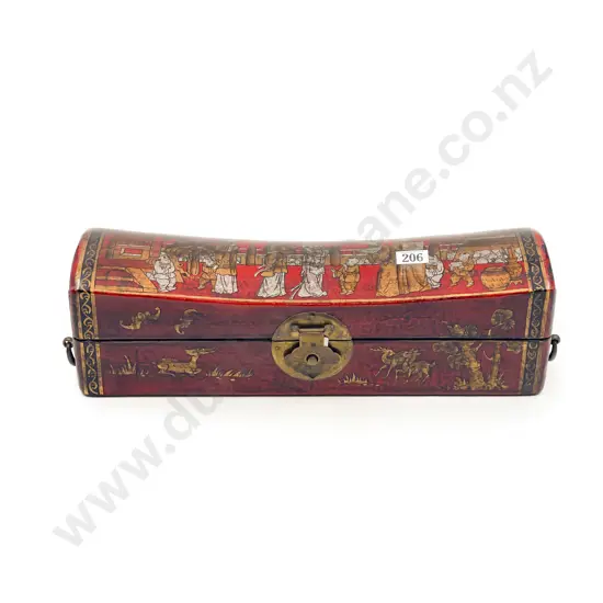 Lacquered Scroll Box