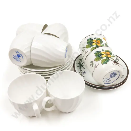 Quantity of Assorted Fancy China Coffee Cups & Saucers incl Villeroy & Boch