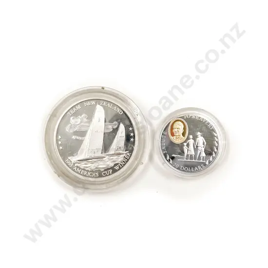 NZ Proof Silver 1995 $20/ Team NZ 78.30g America's Cup Commemorative