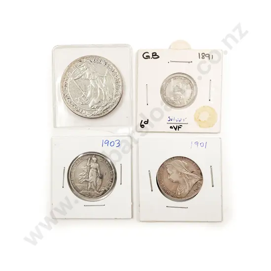 UK Four Silver Coins