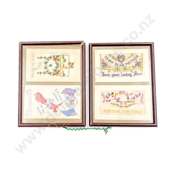 Three Silk Postcards and other