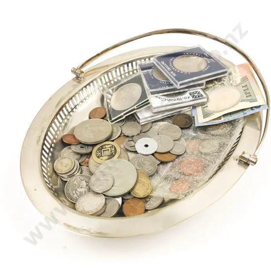 Five Assorted Proof Coins together with Loose Bank Notes & Pocket Coinage etc