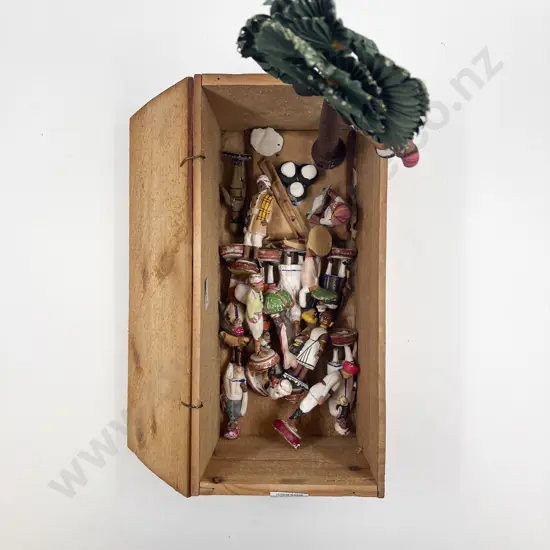 Quantity of Assorted Painted Clay Figures