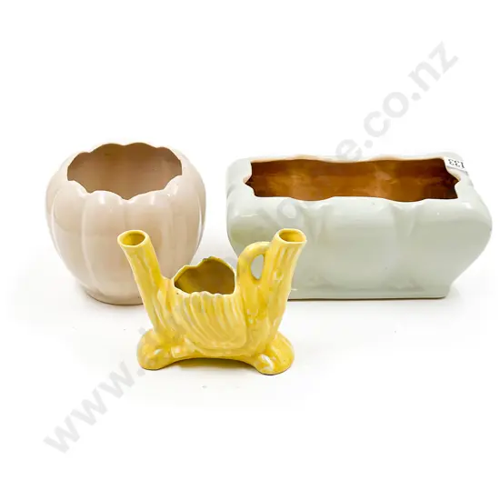 Three Assorted Pottery Vases