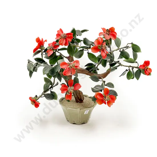 Hardstone Three Ornament