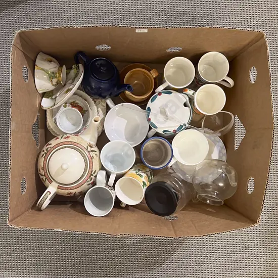 Box of Assorted China