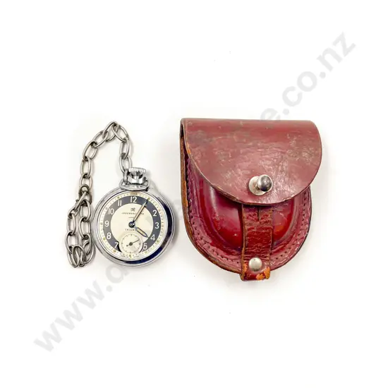 Stop Watch with Leather Pouch