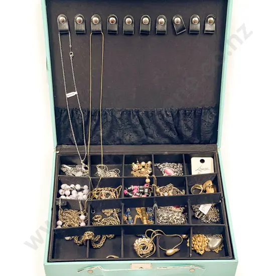 Jewellery Box with Assorted Costume Jewellery