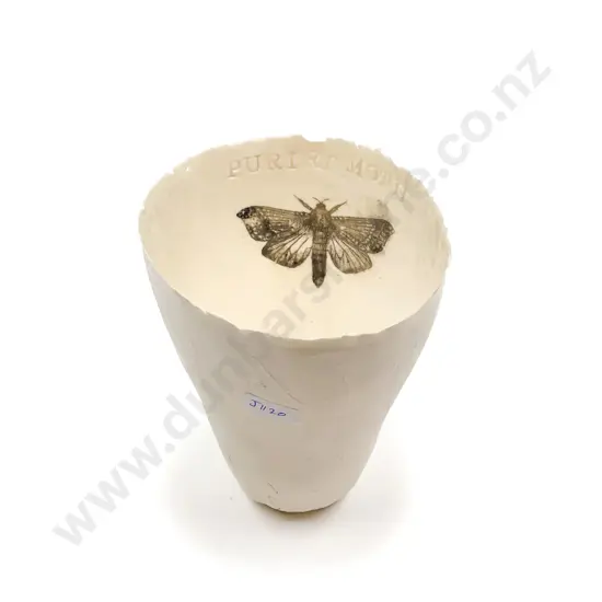Decorative Pottery Vase "Pururi Moth"