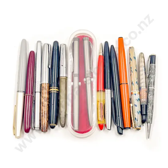 Quantity of Assorted Ballpoint & Fountain Pens