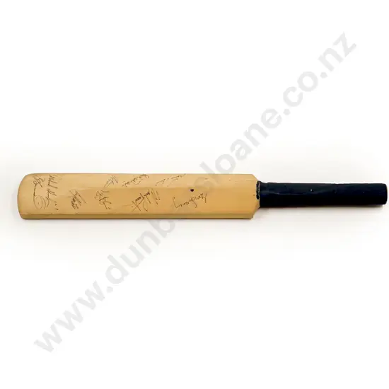 Small Collector's Cricket Bat with Assorted Signatures