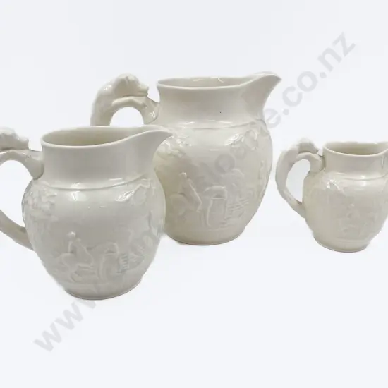 Graduated Set of Three Wedgwood Hunting Jugs