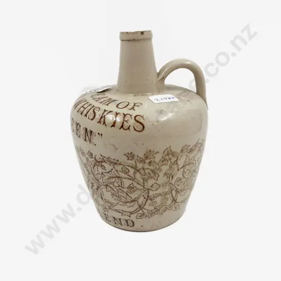 Vintage Stoneware Whisky Jug (Chip to top)