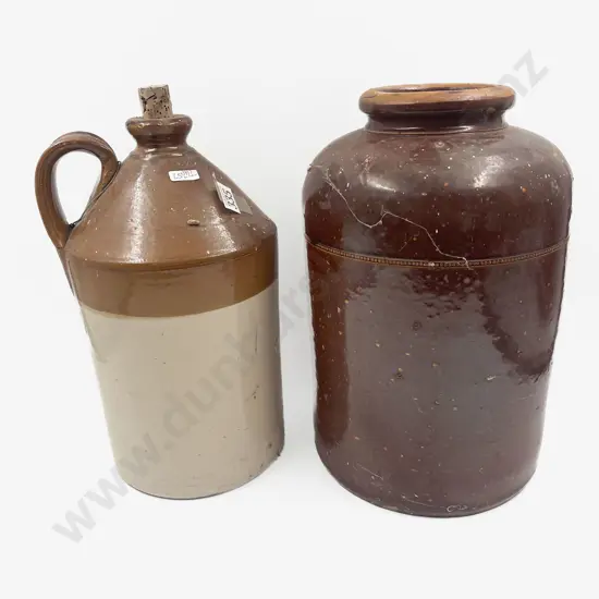 Stoneware Crock & Bottle