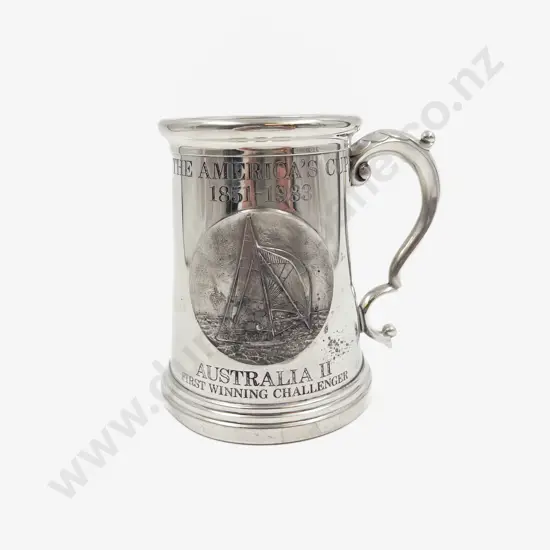 America's Cup Commemorative Pewter Tankard