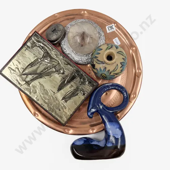 Quantity of Assorted on Copper Tray