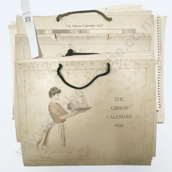 Quantity of Assorted Vintage "The Gibson Calendars" & Others