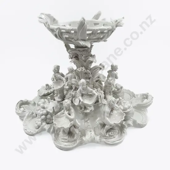 Meissen White Glazed Centre-Piece
